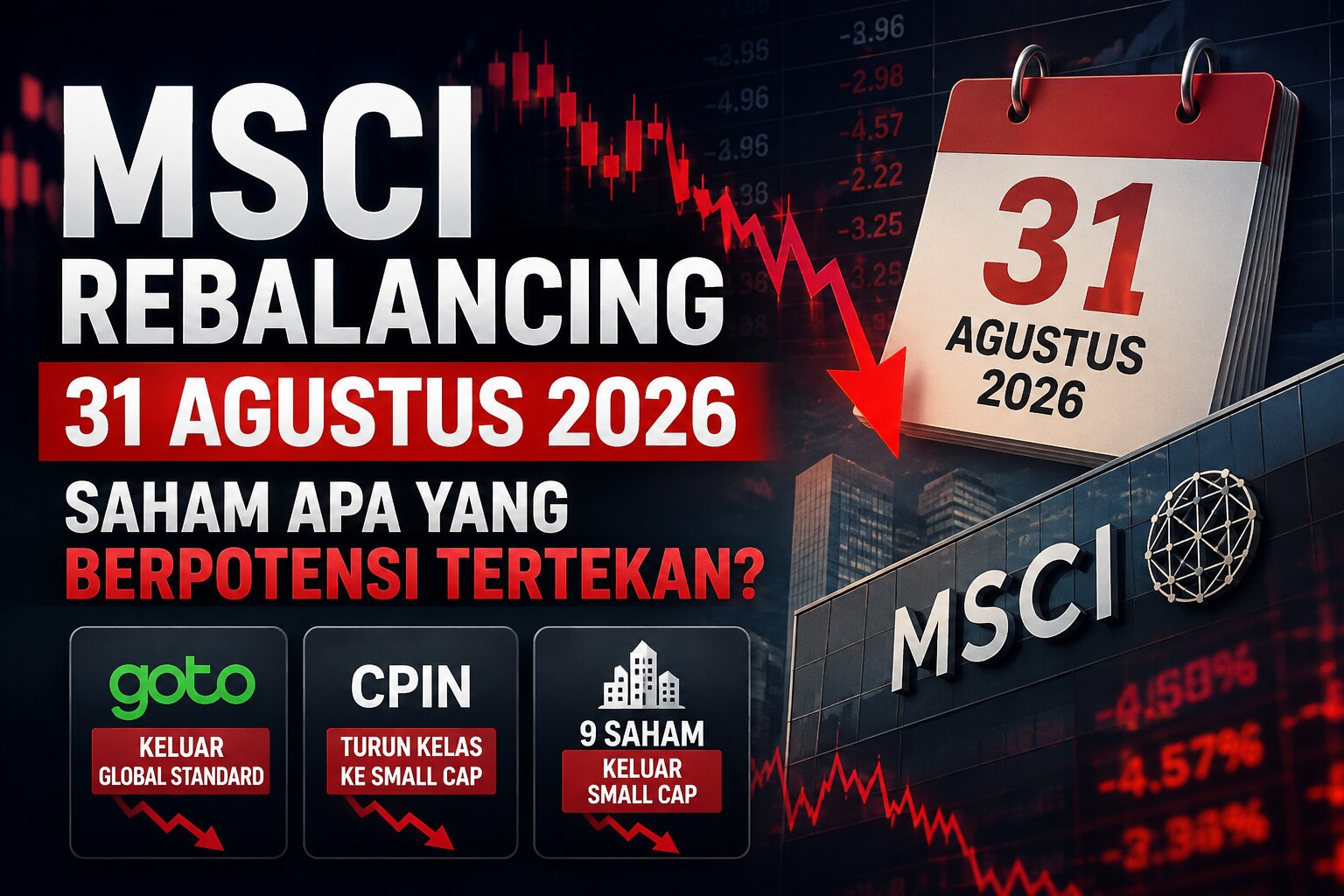 MSCI Rebalancing 31 Agustus 2026: Saham Apa yang Berpotensi Tertekan?